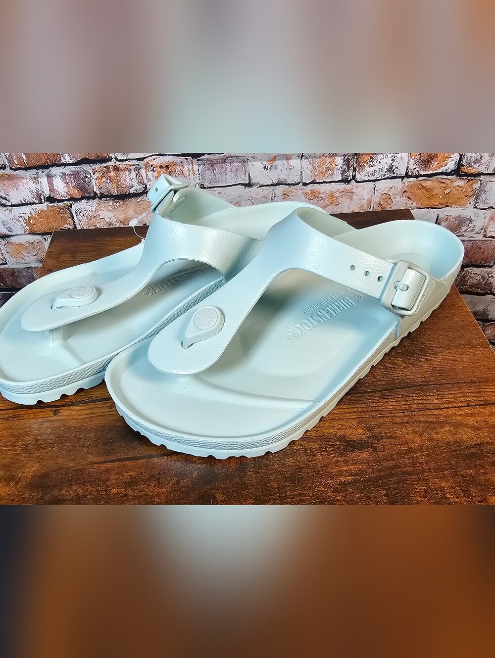 Birkenstock Gizeh EVA Sandals Seafoam Mint Waterproof NWT Women's EU 37 US 6-6.5
